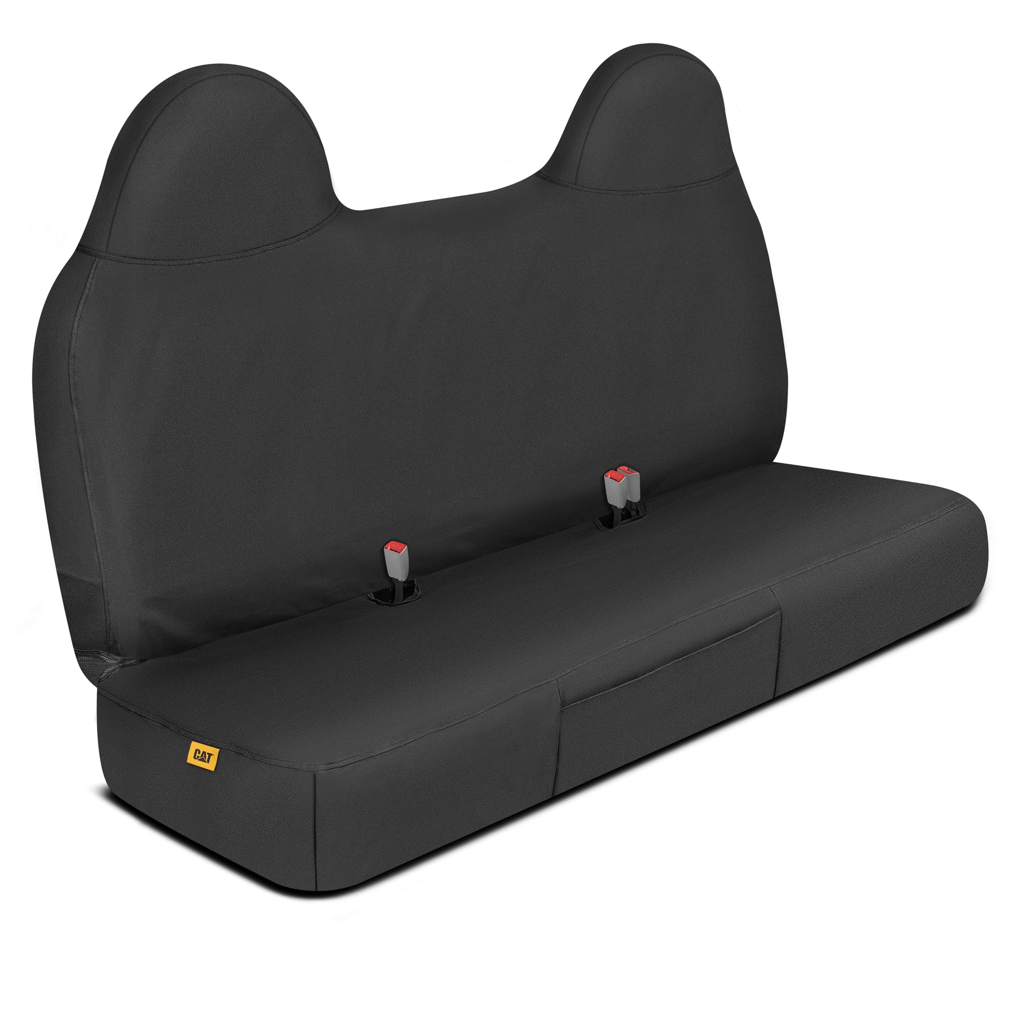 Cat® Custom Fit Front Bench Seat Cover for Ford F250 / F350 / F450 / F550 (1999-2007) - Durable Black Oxford Truck Seat Cover with Utility Pockets, Ford F250 Super Duty Interior Cover