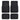 Premium 4PC Set of Carpet Car Floor Mats with Vinyl Safety Heel Pad for Car, Truck, SUV, Coupe Sedan, Black (MT-100-BK) - Black:#000000