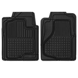 Cat® Large Heavy Duty Rubber Floor Mats, Total Protection Durable Trim to Fit Liners for Car Truck SUV & Van, All Weather, Black (CAMT-150-BK)