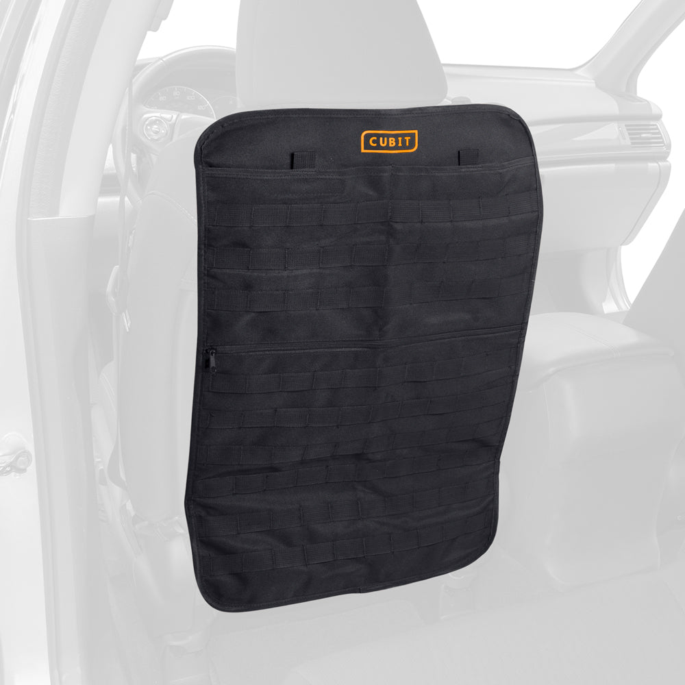 Cubit Back Seat Organizer & Protector - Convenient Compatible - Waterproof with Pockets & MOLLE Accessories (Seat Back Organizer)