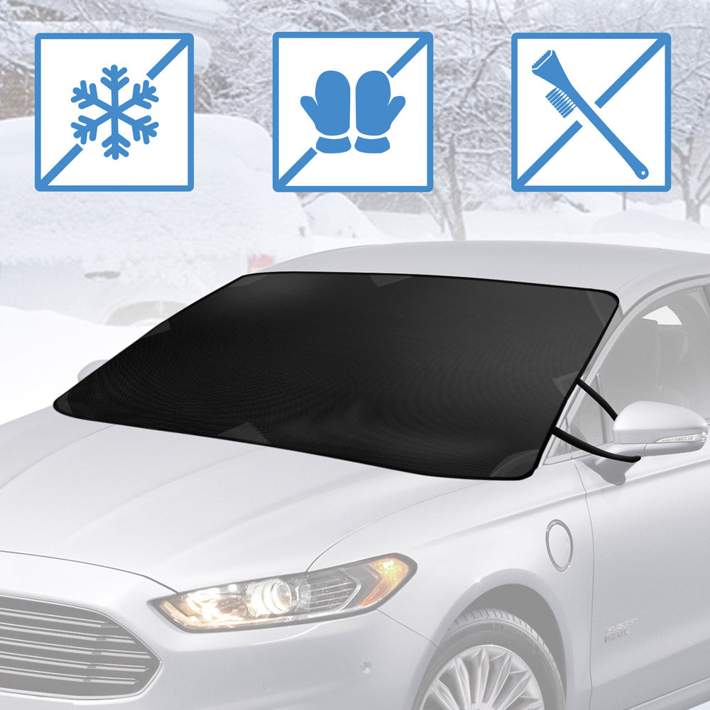 BDK Windshield Cover for Ice Snow and Hail Protection - Waterproof Magnetic Guard for Winter, Freeze Protector for Auto Truck Van and SUV