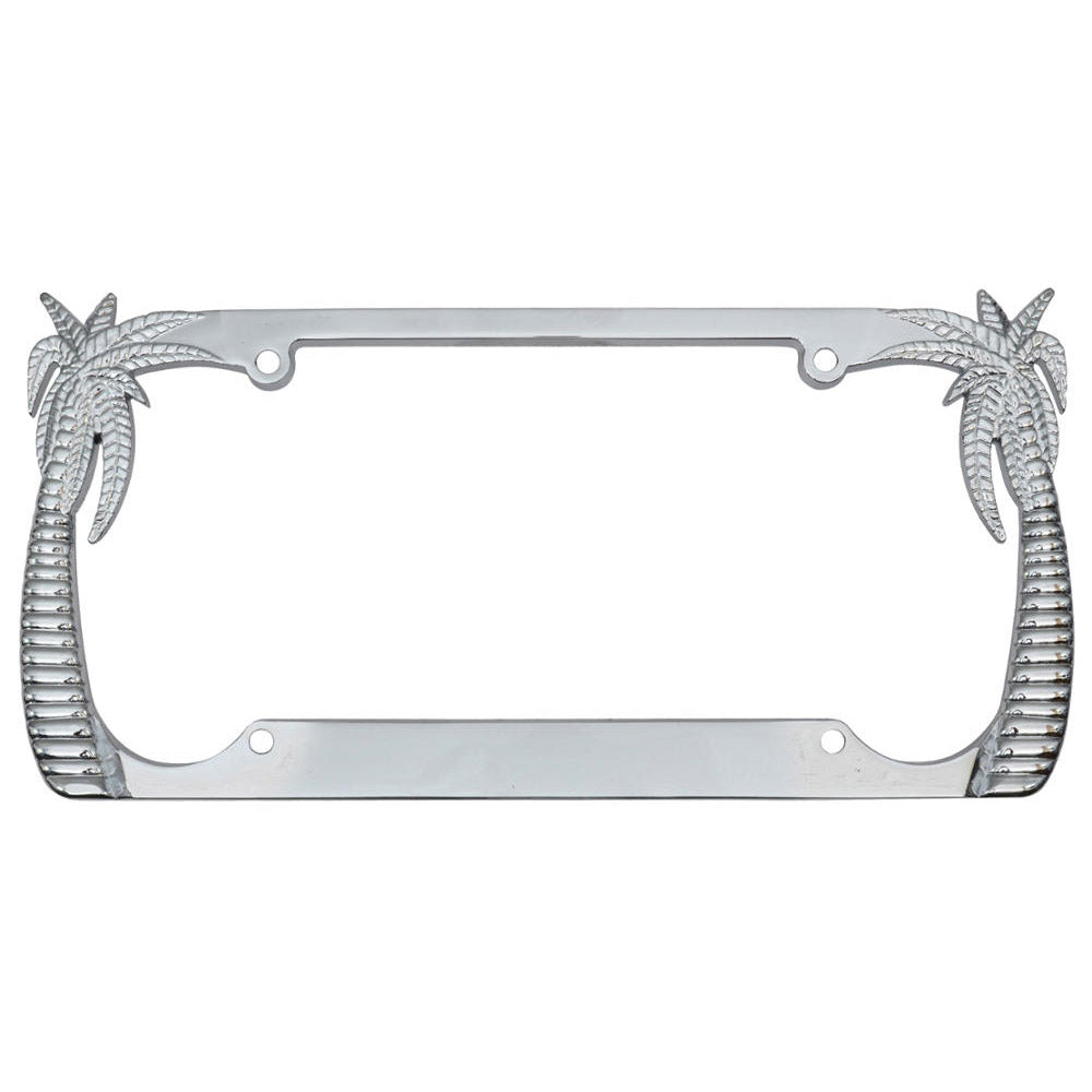 Heavy Duty Rust-Proof Stainless Steel Metal Chrome Blank Plain License Plate Frame Universal Fit for Car Truck SUV Slim