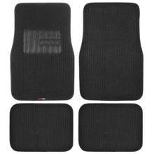 Load image into Gallery viewer, BDK Corduroy Ribbed Carpet Floor Mats for Car Auto - 4pc Set - Front/Rear Coverage Thick Liners