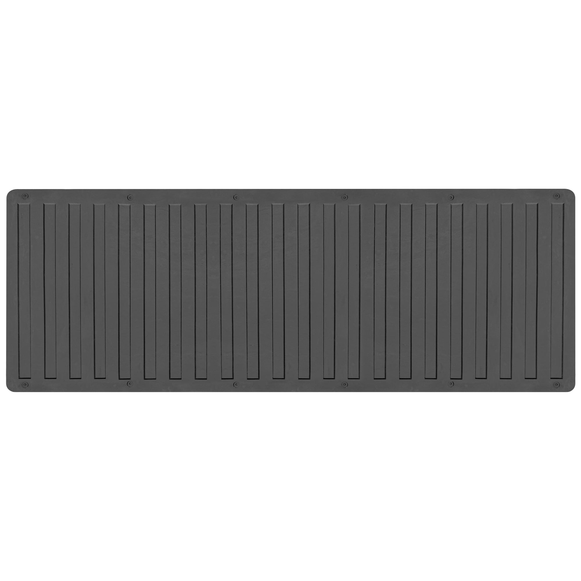 BDK-MT-600A Heavy-Duty Utility Truck Bed Tailgate Mat, 60" x 19.5" – Extra Thick Rubber Cargo Liner for Pickup Trucks with Universal Trim-to-Fit Design - Black