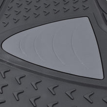 Load image into Gallery viewer, Motor Trend BDK MT-644-BK Black Odorless Rubber Floor Mat - 4 Piece