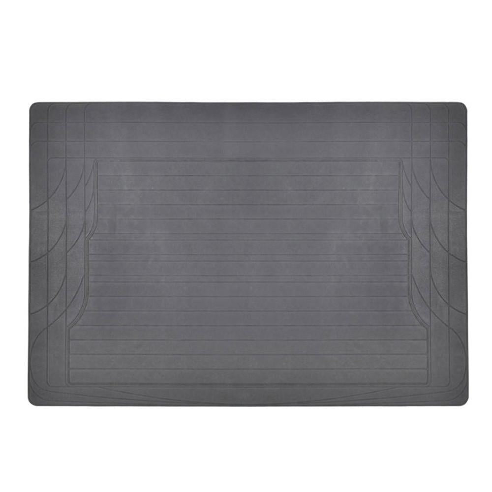 Motor Trend Heavy Duty Utility Cargo Liner Floor Mats for Car Truck SUV, Universal Trimmable to Fit, Foldable, Cargo & Trunk All Weather Protection, Black (MT-786-BK)