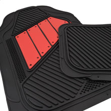 Load image into Gallery viewer, Motor Trend FlexTough 2 Tone Rubber Car Floor Mats for Auto 4 Piece - Heavy Duty All Weather Protection