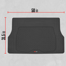 Load image into Gallery viewer, Motor Trend Heavy Duty Utility Cargo Liner Floor Mats for Car Truck SUV, Trimmable to Fit Trunk, All Weather Protection