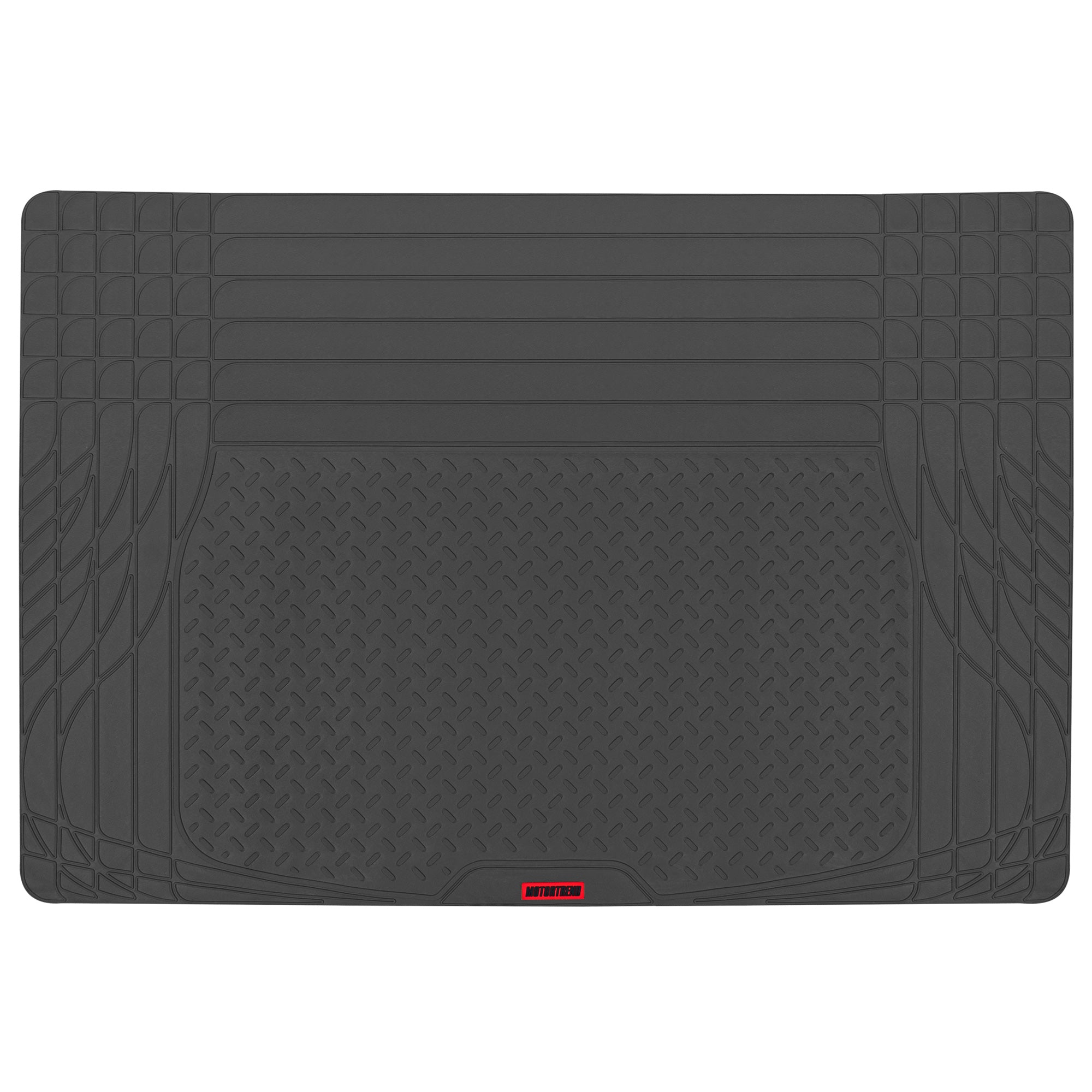 MotorTrend FlexTough TrunkShield Cargo Liner Car Mat for Back of SUV, Sedan & Coupe Trunk Cover, All Weather Heavy Duty Protection, Trim-to-Fit, 47.5" x 32.2"in