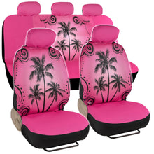 Load image into Gallery viewer, BDK Pink Palm Tree Design Seat Covers for Car &amp; SUV - Universal Fit Car Auto Accessory