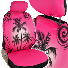 Load image into Gallery viewer, BDK Pink Palm Tree Design Seat Covers for Car &amp; SUV - Universal Fit Car Auto Accessory