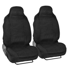 Load image into Gallery viewer, Advanced Performance Car Seat Covers - Instant Install Sideless Fronts + Full Interior Set for Auto (2pc Black Scottsdale)