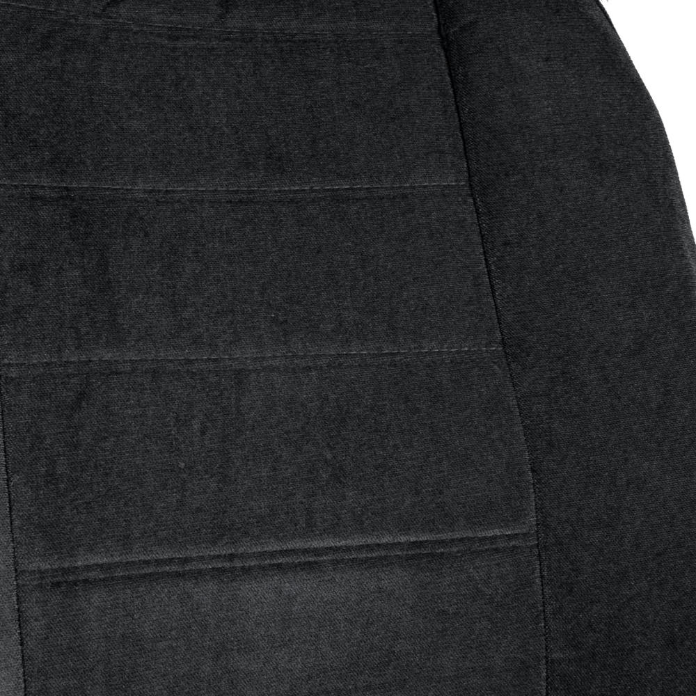 BDK Black Car Seat Covers Full Cloth XL Size Encore Style 4 pc Premium New