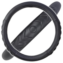 Load image into Gallery viewer, BDK Universal Fit Comfort Grip Sport Grip BPA Free Odorless Steering Wheel Cover - (Black)