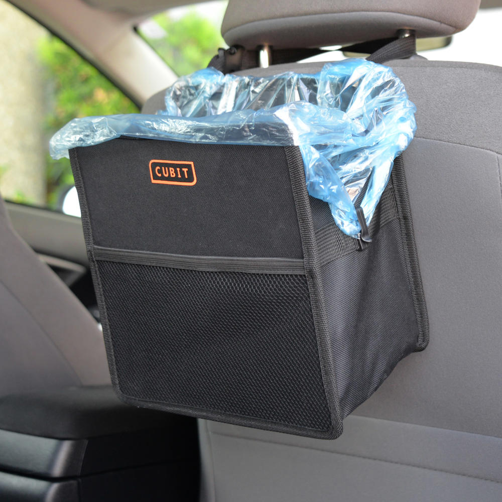 Cubit Refillable Car Trash Bag – Hanging Waste Basket & Interior Organizer, Universal Storage Bin for Auto Truck Van and SUV