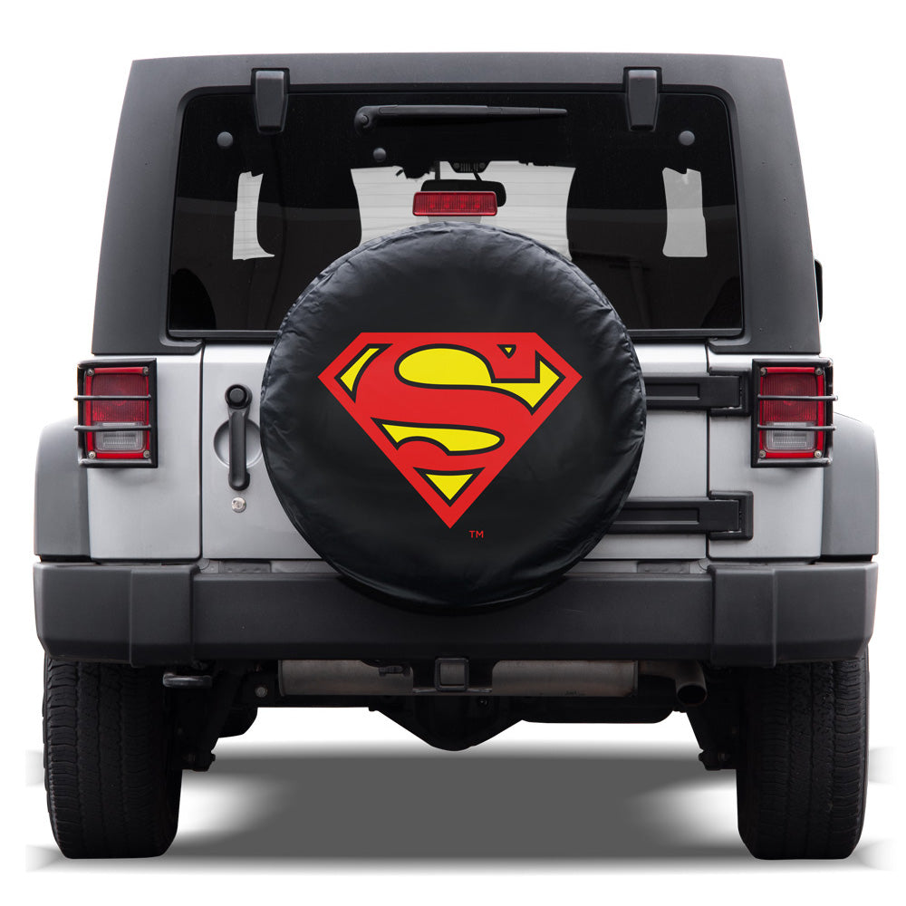 DC Comics All Weather Jeep Wrangler Spare Tire Cover - Superman